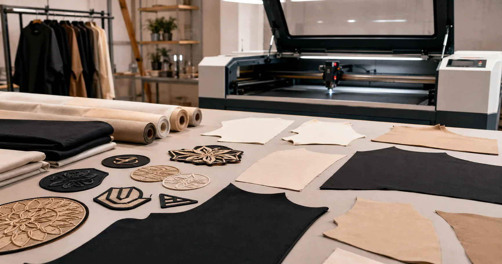 Jasa Laser Cutting Custom Logo dan Pola Baju