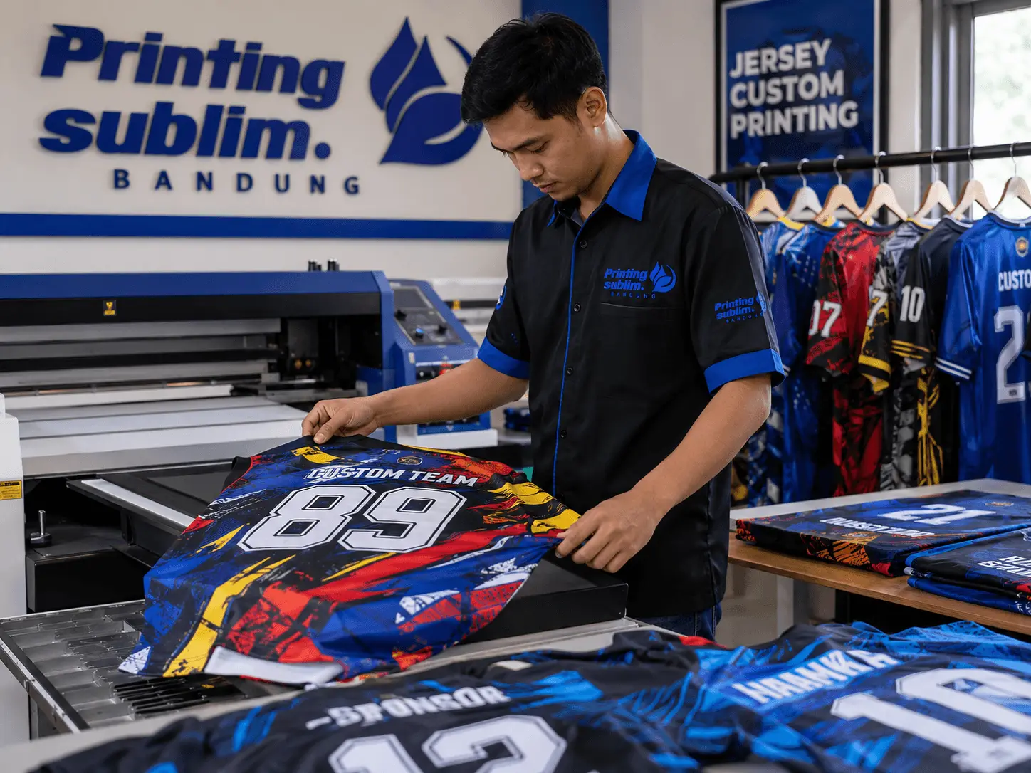 Jasa Pembuatan Jersey Custom Printing Terbaik dengan Hasil Warna Tajam