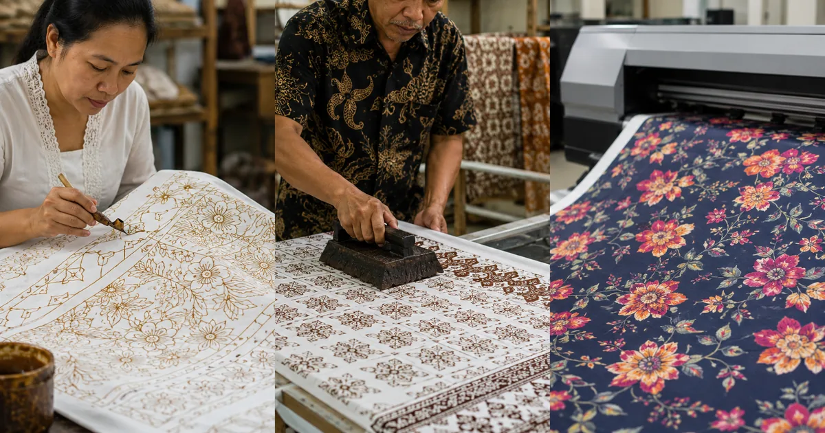 Jasa Print Batik Digital Modern, Alternatif Batik Tulis dan Cap