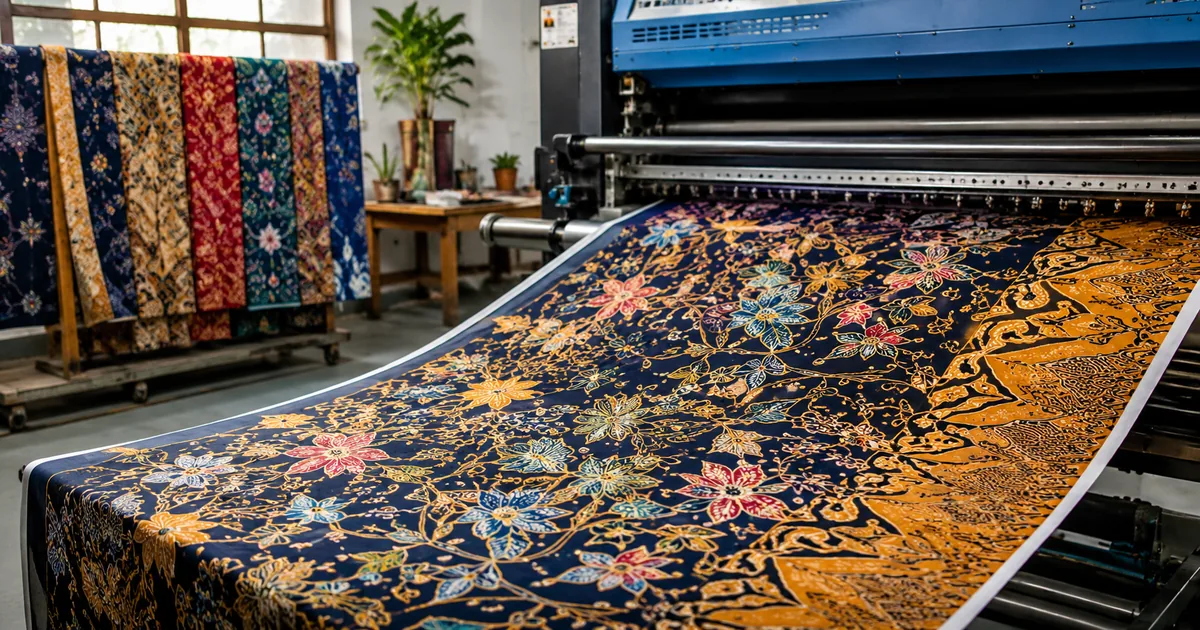 Jasa Print Batik Kain Katun Premium Anti Pudar, Harga Bersaing