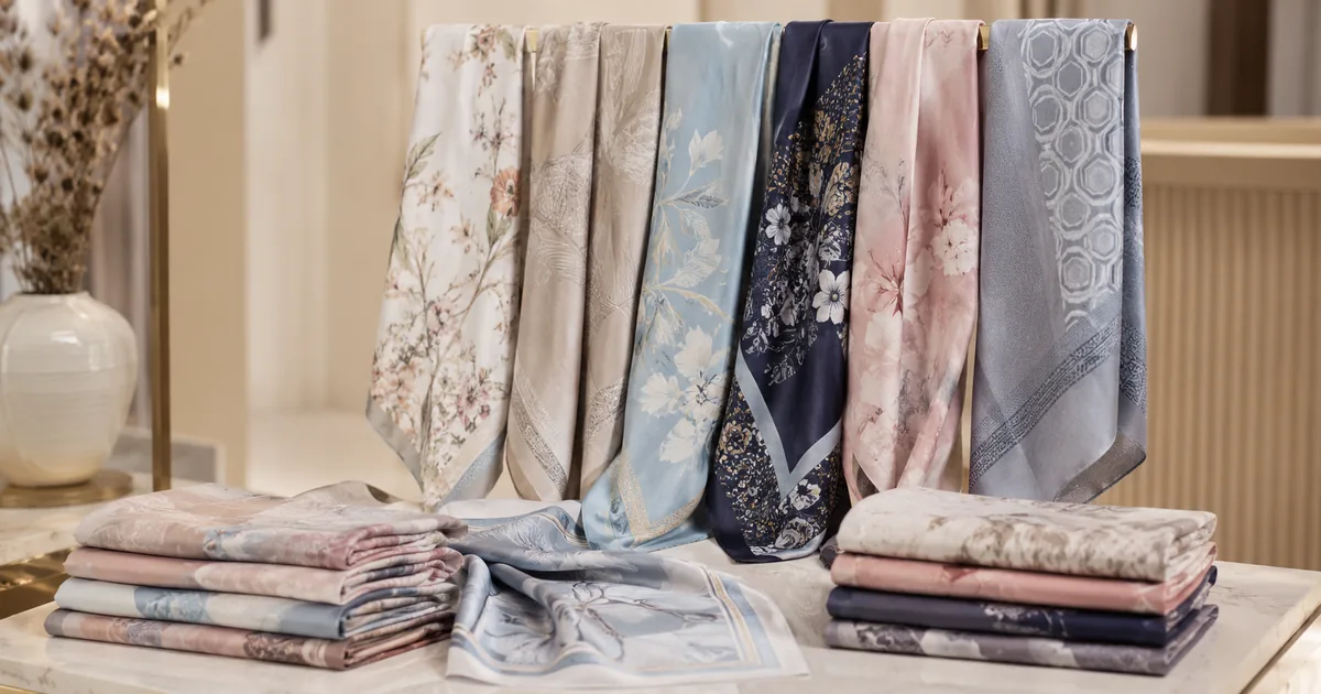 Jasa Print Hijab Segiempat dan Pasmina, Desain Bisa Request Sendiri